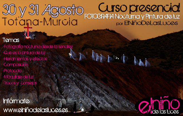 Aun quedan plazas para el curso de fotografa nocturna organizado por la Cofrada del Santsimo Cristo de la Cada - 4