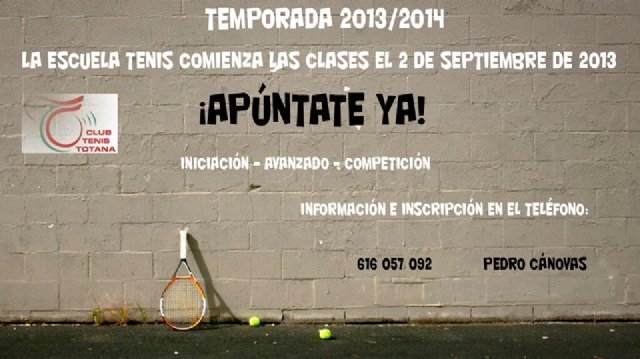 Comienza la Escuela de Tenis del Club de Tenis Totana, Foto 5