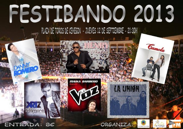 Danny Romero, Xriz, Camela, La Unión, Mayka y Henry Méndez actuarán en el Festibando 2013 - 1, Foto 1