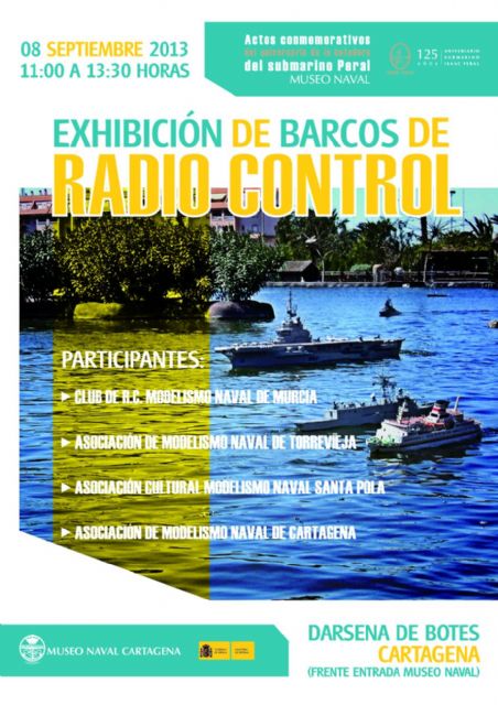 Exhibición de barcos de radio control en el 125 aniversario de la botadura del Submarino Peral - 1, Foto 1