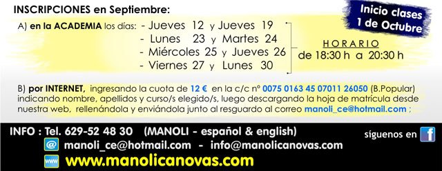 The School of Dance Manoli Canovas registration period opens for the new academic year 2013-2014, Foto 4
