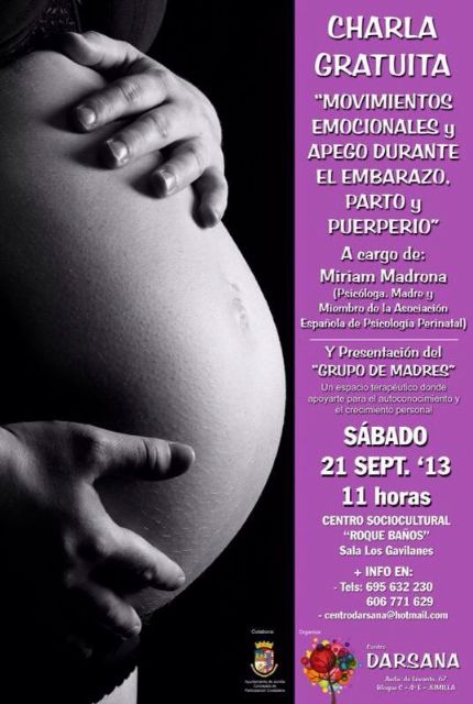 La Concejalía de Participación Ciudadana junto con el Centro Darsana organizan una charla dedicada a embarazas - 1, Foto 1