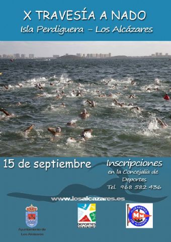 El totanero Jos Miguel Cano particip en la X Travesa a nado Isla Perdiguera – Los Alczares - 6