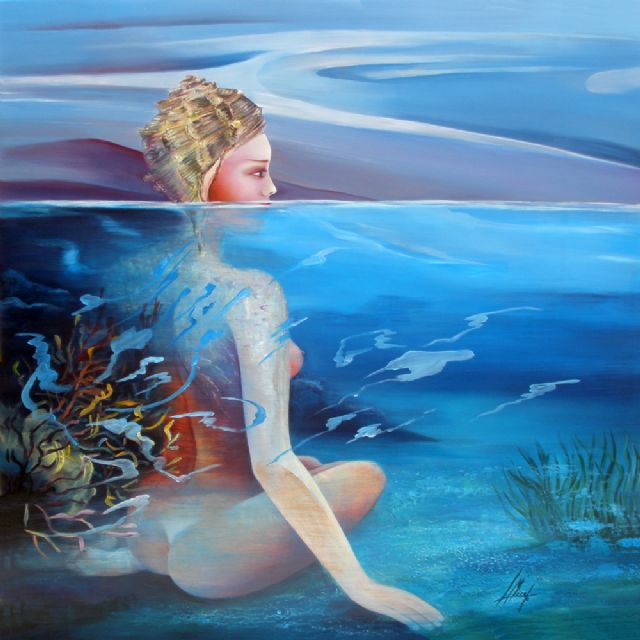 La pintora Concha López expone su visión submarina en el museo de San Javier - 1, Foto 1