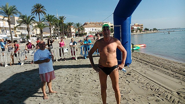 The totanero Jos Miguel Cano participated in the X Swimming across Perdiguera Island - Los Alcazares, Foto 1
