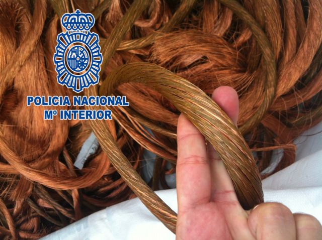 La Policía Nacional detiene a cinco personas relacionadas con el robo de cable de cobre y de vías de ferrocarril - 1, Foto 1
