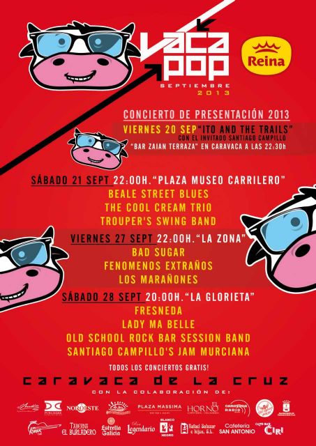El Vaca Pop trae once conciertos gratuitos a Caravaca los días 21, 27 y 28 de septiembre - 3, Foto 3