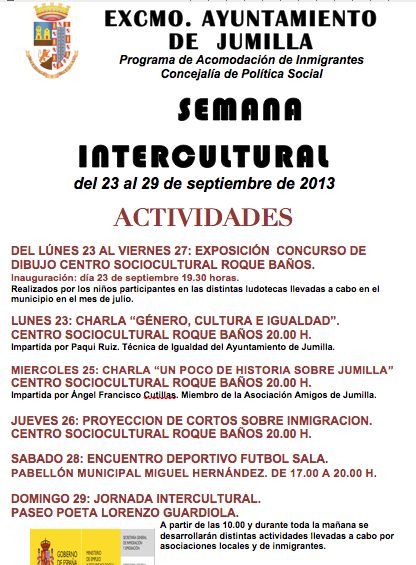 La diversidad cultural de Jumilla se dará cita a partir del próximo lunes en la Semana Intercultural - 1, Foto 1