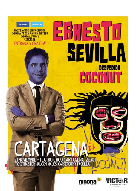 Ernesto Sevilla traerá todo el humor de Despedida Coconut al Nuevo Teatro Circo de Cartagena - 1, Foto 1