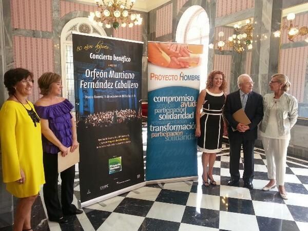 El Teatro Romea acoge el concierto solidario del Orfeón Murciano Fernández Caballero a beneficio de Proyecto Hombre - 1, Foto 1