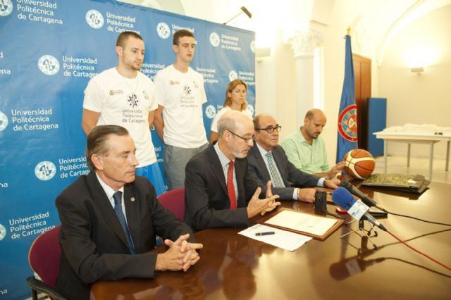 El convenio de la UPCT y el Club Basket Cartagena permitirá a los estudiantes compatibilizar formación y deporte - 1, Foto 1