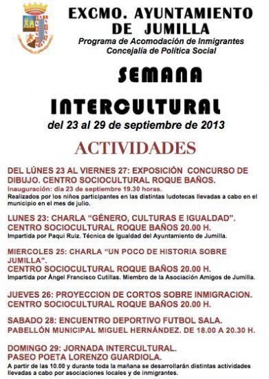 Los actos de la semana Intercultural continúan hoy con la charla Un poco de historia de Jumilla a cargo de Ángel Francisco Cutillas - 4, Foto 4