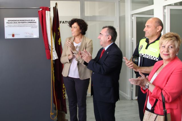 El consejero de Presidencia y la Alcaldesa inauguran las nuevas dependencias de la Policía Local de Puerto Lumbreras - 1, Foto 1
