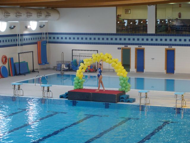 70 niñas participan en la Exhibición de Natación Sincronizada de los Juegos Deportivos del Guadalentín - 2, Foto 2