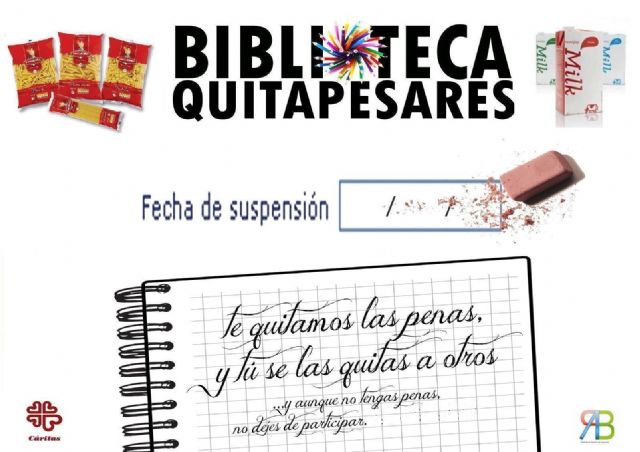 La Biblioteca Pública de Alguazas se adhiere a la campaña solidaria Quitapesares emprendida por su homóloga Regional - 2, Foto 2