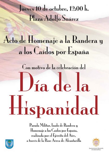 Alcantarilla celebrará el jueves el acto de homenaje a la bandera y a los caídos por España - 1, Foto 1