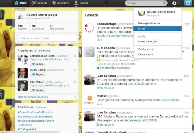 Twitter: Crea listas temticas para seguir a mucha gente sin perderte nada - 1