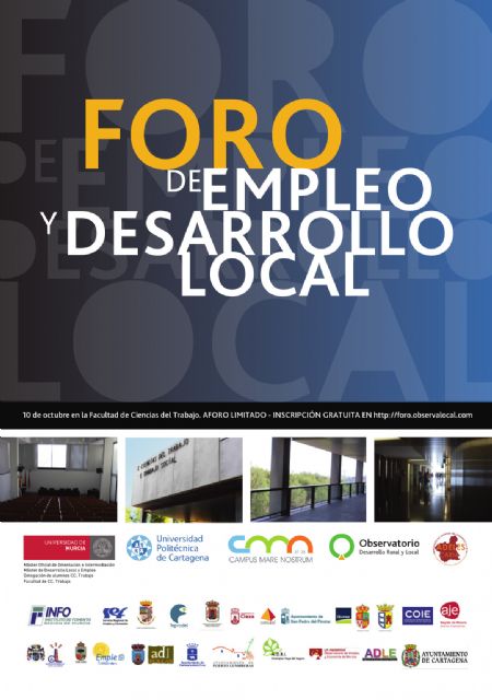 El Ayuntamiento de Jumilla participa mañana en el I Foro del Empleo y Desarrollo Local en Murcia - 1, Foto 1