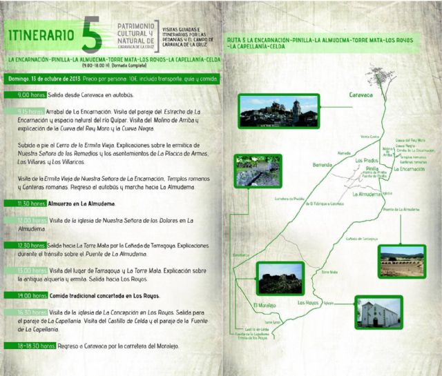 La primera edición de las rutas por el patrimonio cultural y natural de Caravaca culmina este domingo - 1, Foto 1
