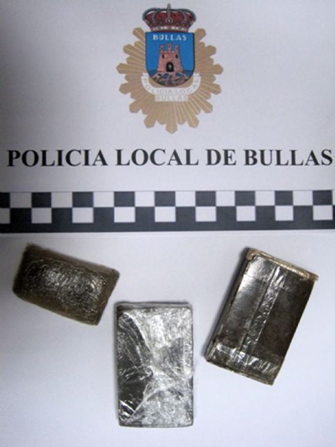 La Policía Local de Bullas detiene a una persona con 250 gramos de hachís - 1, Foto 1