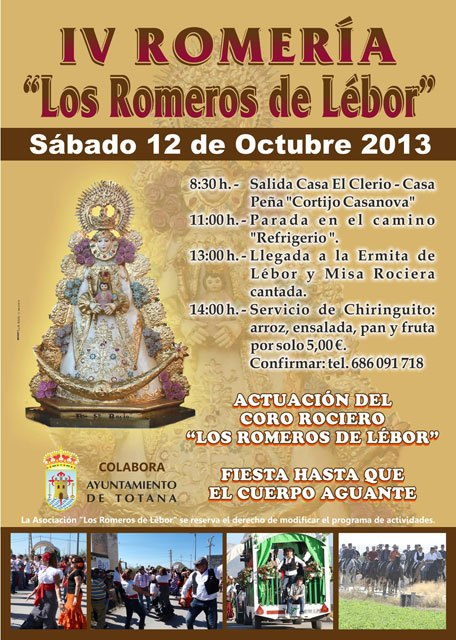 La IV Romería Los Romeros de Lébor tendrá lugar mañana sábado 12 de octubre, Foto 1