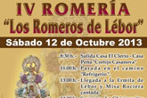 La IV Romería Los Romeros de Lébor tendrá lugar mañana sábado 12 de octubre
