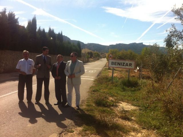 El consejero de obras públicas y ordenación del territorio y el director general de carreteras visitan Moratalla - 2, Foto 2