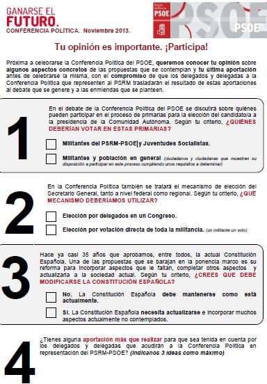 Todos los afiliados del PSOE podrn votar y proponer sobre cuestiones bsicas para la mejora democrtica del partido y del pas, Foto 1