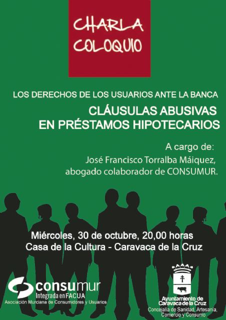 Una charla abordará los derechos de los usuarios frente a la banca y las cláusulas abusivas en hipotecas - 1, Foto 1