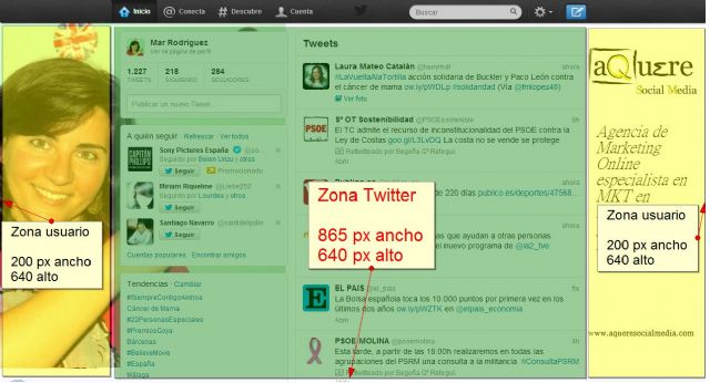 Twitter: Da informacin y buena imagen usando el fondo de tu timeline - 1