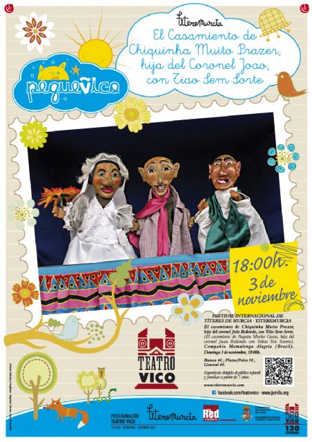 El Festival Internacional de Títeres de la Región de Murcia llega a Jumilla con la obra El casamiento de Chiquinha Muito Prazer - 1, Foto 1