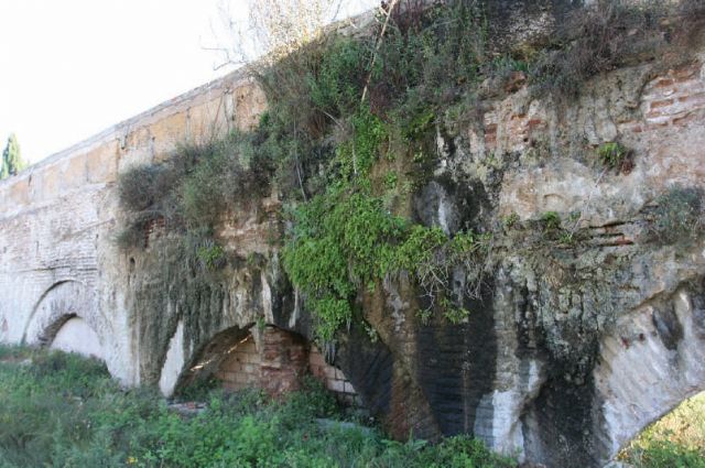 El alcalde advierte del deterioro que están sufriendo la estructuras de la rueda y el acueducto - 3, Foto 3