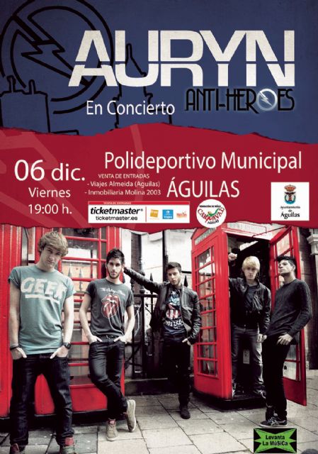 El afamado grupo Auryn actuará en Águilas - 1, Foto 1