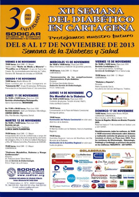 El teatro solidario inaugura este viernes la XII Semana del Diabético de Sodicar - 2, Foto 2