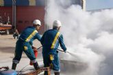 El personal de Enags se forma en extincin de incendios en la ESPAC