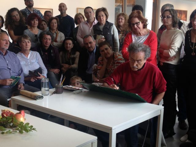 Pedro Cano pinta una acuarela en directo para celebrar el tercer aniversario de su Fundación - 2, Foto 2