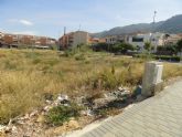 El Grupo Socialista denuncia el estercolero en que se ha convertido el solar del futuro centro de salud de Algezares