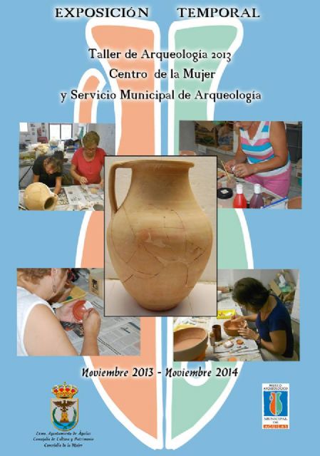Un grupo de mujeres restaura una treintena de piezas de cerámica antigua que desde hoy se exponen en el museo arqueológico de Águilas - 1, Foto 1