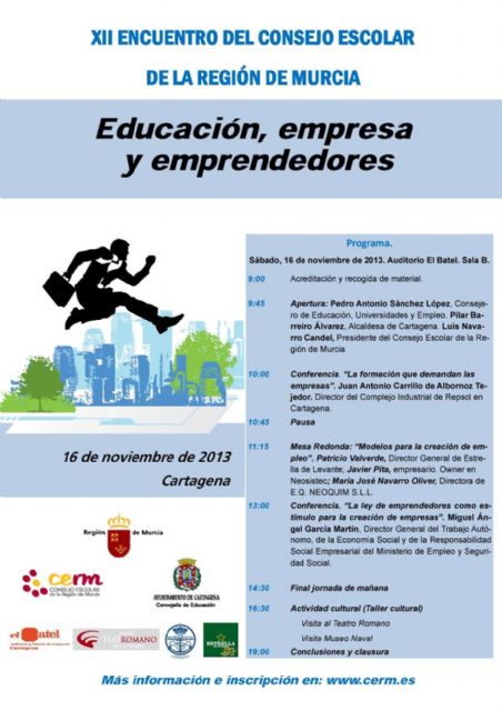 La comunidad educativa de la Región analizará la figura del emprendedor en El Batel - 2, Foto 2