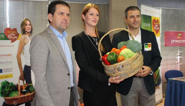 PROEXPORT muestra a la Embajadora de las Hortalizas Europeas la calidad de las hortalizas de la Región de Murcia, Foto 1