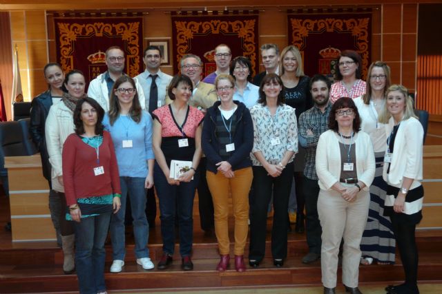 El Alcalde de Molina de Segura recibe a los participantes en el Encuentro europeo Comenius que coordina el Colegio El Taller - 2, Foto 2