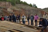 Medio centenar de estudiantes de la Complutense conocen la Sierra Minera guiados por un profesor de la Politécnica de Cartagena