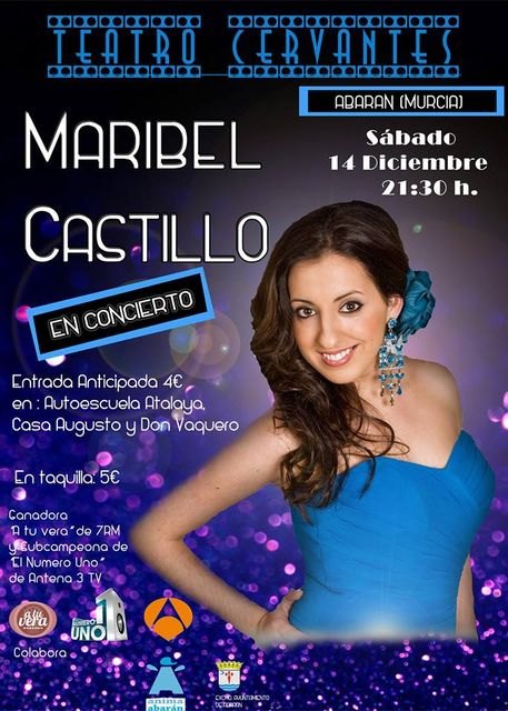 Maribel Castillo ofrecerá un concierto especial en el Teatro Cervantes de Abarán - 1, Foto 1