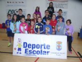 La concejala de Deportes y el Club de Tenis de Mesa organizaron la fase local de tenis de mesa de Deporte Escolar