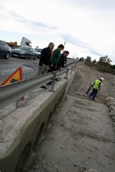 La reparacin de la carretera autonmica que conecta Puerto Lumbreras con Lorca concluir antes de final de año