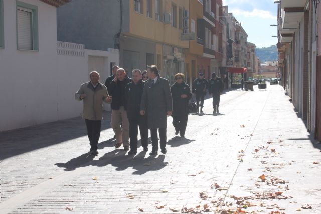 El Consejero Manuel Campos visita las obras de pavimentación y peatonalización de Bullas y La Copa - 3, Foto 3