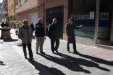 El Consejero Manuel Campos visita las obras de pavimentación y peatonalización de Bullas y La Copa