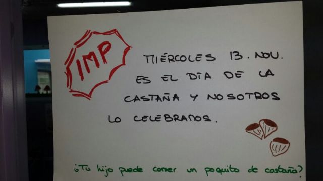 Los alumnos de la Escuela Infantil Reina Sofía de Alguazas saborean el otoño con el Día de la castaña - 1, Foto 1