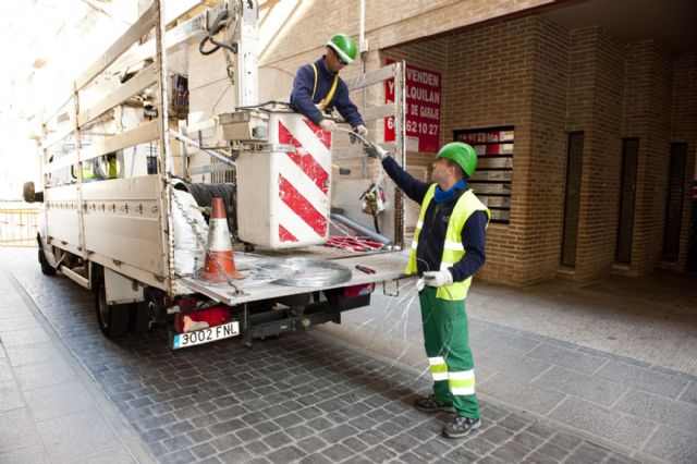 Empieza la instalación del alumbrado navideño - 1, Foto 1