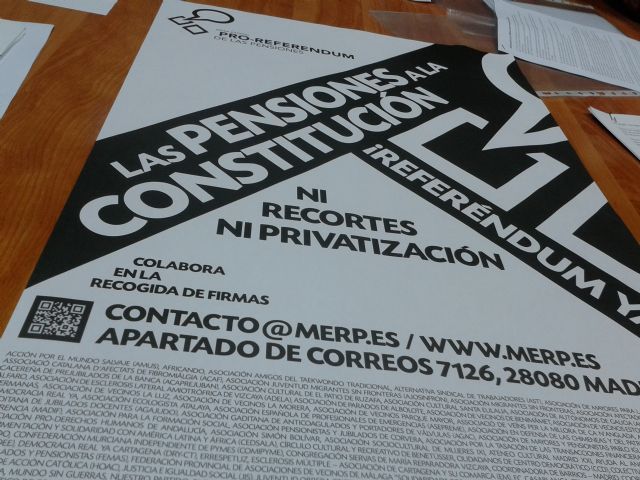 La mesa estatal pro-referéndum para blindar las pensiones, iniciará a partir del mes de diciembre su campaña y recogida de firmas en su tercera fase - 2, Foto 2